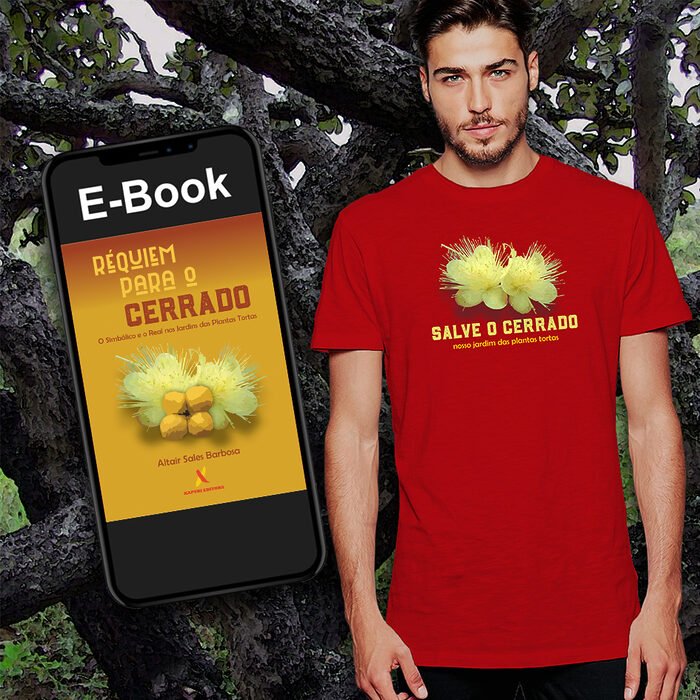 Camiseta Cerrado Pequi  + E-Book Requiem Para o Cerrado